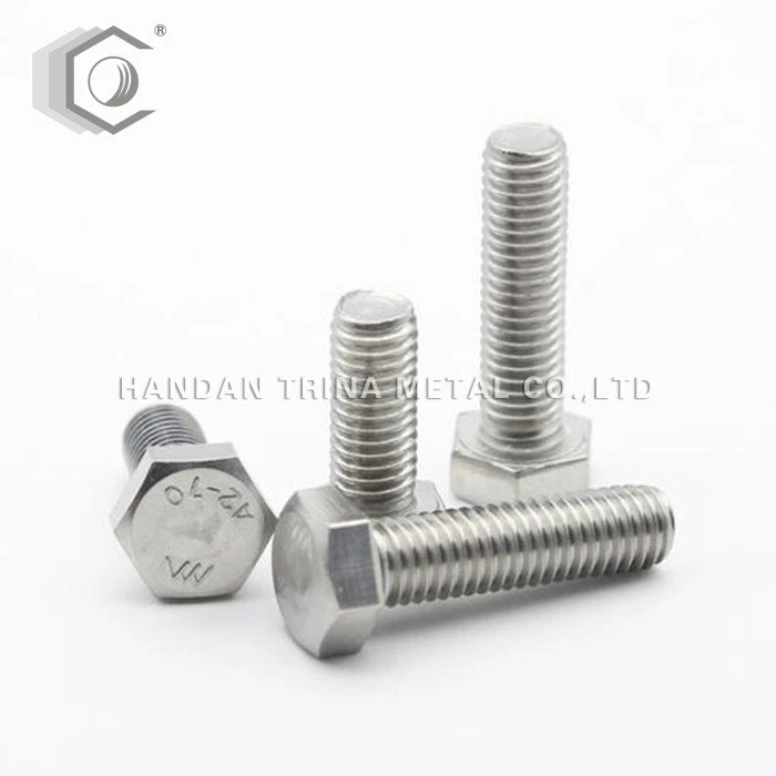 DIN933 Txheej Sab Nraud Hexagon Bolt